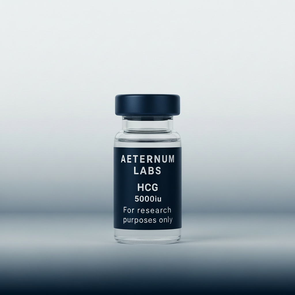 HCG 5000IU research hormone vial - laboratory grade human chorionic gonadotropin for endocrine studies by Aeternum Labs