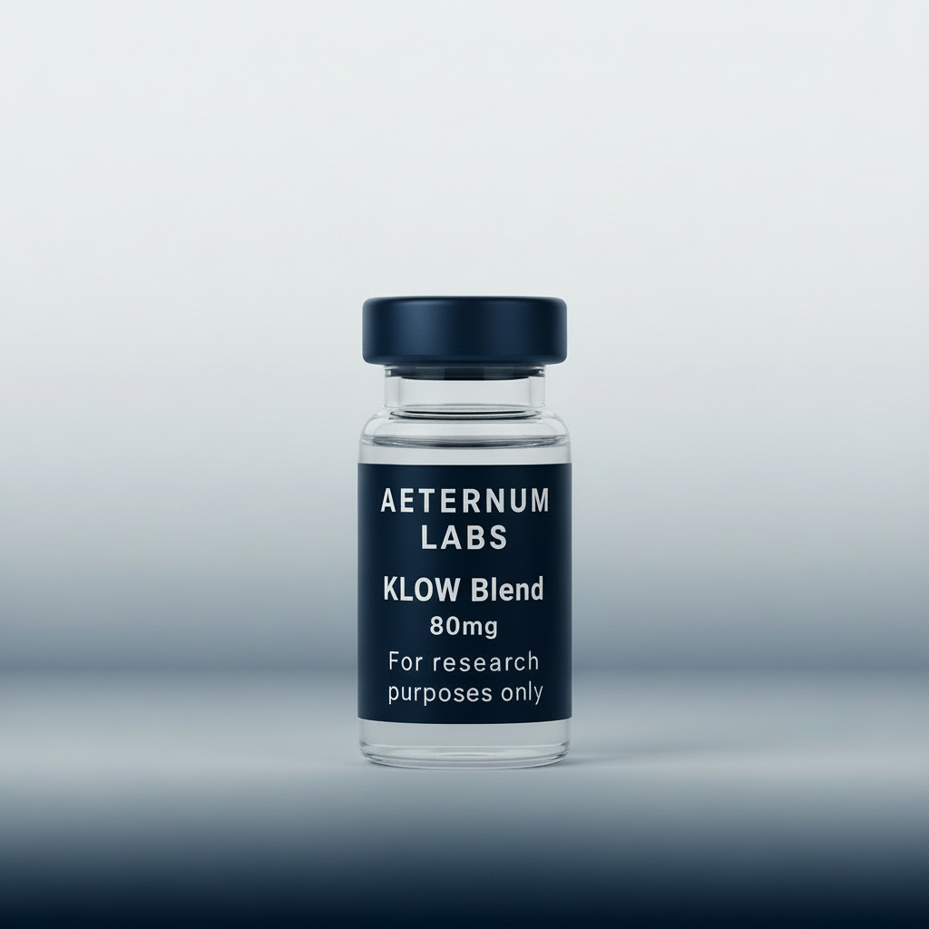 KLOW Blend 80mg peptide blend vial - GHK-CU BPC-157 TB-500 KPV research blend by Aeternum Labs