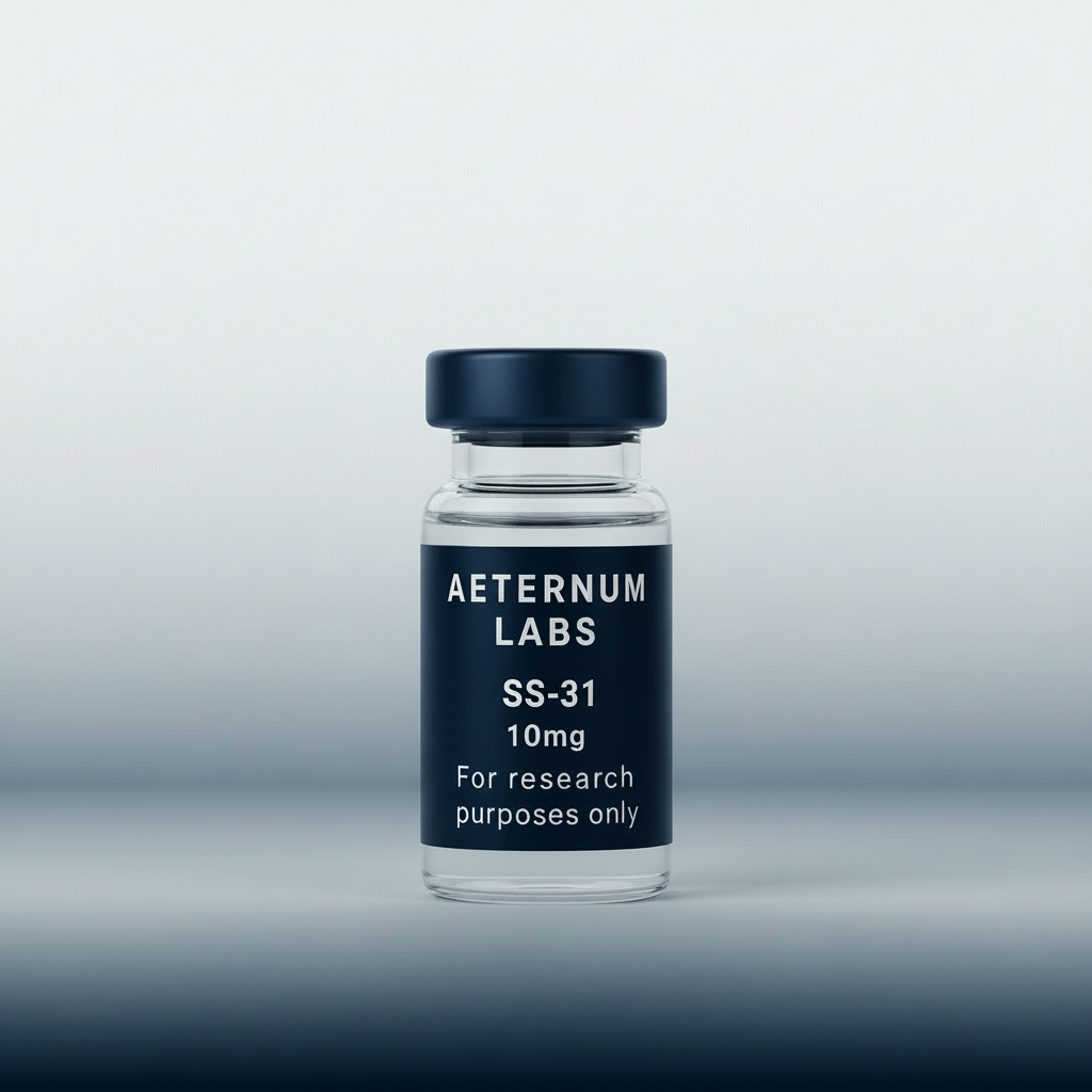 SS-31 10mg research peptide vial - laboratory grade mitochondrial targeting peptide by Aeternum Labs