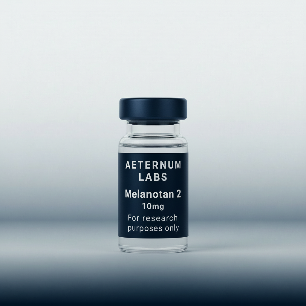 Melanotan 2 10mg research peptide vial - laboratory grade melanocortin receptor study peptide by Aeternum Labs
