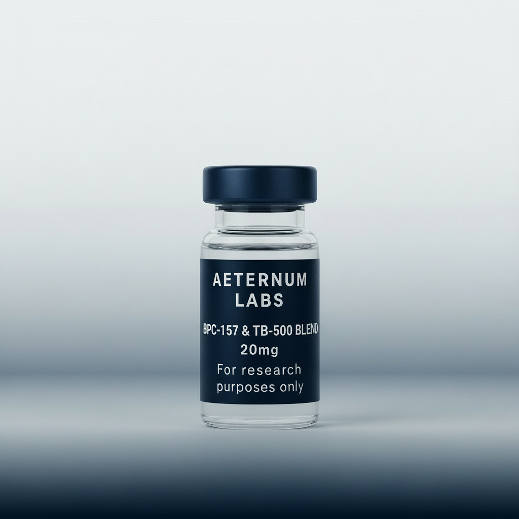 BPC-157 TB-500 Blend 20mg vial - tissue repair and recovery research peptide blend by Aeternum Labs
